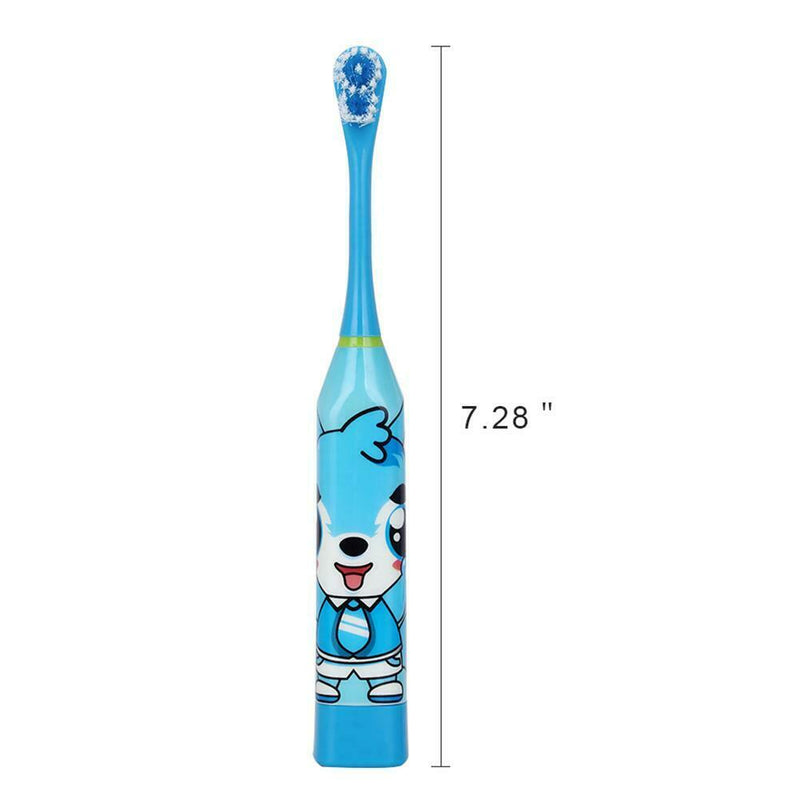 Children Auto Electric Toothbrush Ultrasonic Waterproof Tooth Brush (Blue) A
