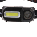LED USB Rechargeable Headlamp Headlight COB Outdoor Emergency Headlight+1*186%!