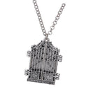 Woman Men Gothic Photo Frame Book Pendant Locket Chain Necklace Jewelry Gift