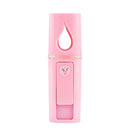 L2 Mini Nano Facial Mister with Top Mirror Handy Cool Mist Sprayer (Pink)