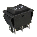 4x 6-Pin DPDT ON-OFF-ON 3-Position 250V/10A 125V/15A Snap in Boat Rocker Switch
