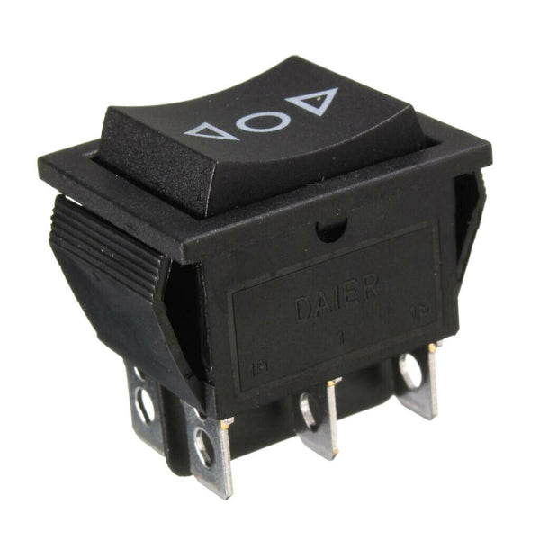 4x 6-Pin DPDT ON-OFF-ON 3-Position 250V/10A 125V/15A Snap in Boat Rocker Switch