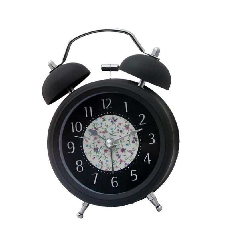 Twin Bell Alarm Clock Loud Retro Alarm Clock Quartz Operated with Nightlight