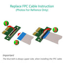 PCI Express 1X 36Pin Extender Extension Ribbon Flex Relocate Cable with FPC
