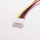 4Pin IDE 1-to-2 Y Splitter Extension Power Supply Cable Universal LJAU