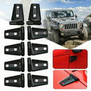 8pcs ABS Hood Car Door Hinge Cover Protector Auto Side for Wrangler JK 2007-2017
