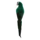 2 Pieces White Realistic Looking Macaw Parrot Feathered Birds Artificial