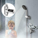 LED Display Electricity Celsius Flow Self-Generating Water Shower  Thermome B2I7