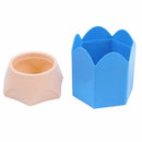 1 Pcs plastic multifunction Pencil shape Pen holder(blue ) N9W9