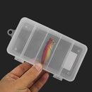 5 Compartments Large Size Fishing Tackle Box Storage Bait Lure Container
