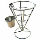 Cone Snack Fried Chicken Display Rack Fries Foods Stand Holder Fry Chips Co Z6W9