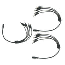 3 Pieces 1 to 5 Way Power Cable Power Supply Adapter for CCTV Camera DVR
