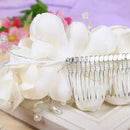Wedding Bridal Hair Ornament Wedding Head Dress Flower Motif Clip Pin Comb