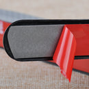 2pcs 12.7" Carbon Fiber Car Bumper Strip Corner Spoiler Fins Protector Guard Bar