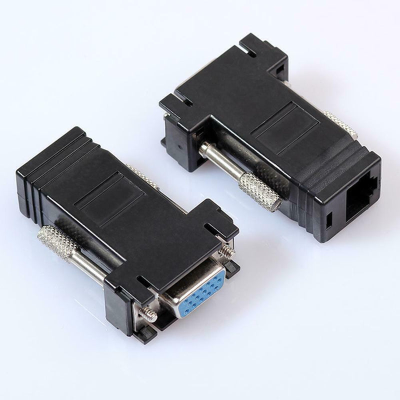 VGA Extender Female/Male to Lan Cat5 Cat5e/6 RJ45 Ethernet Female Adapter