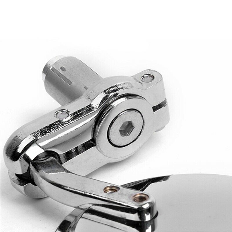 Cnc Motorcycle Moto Bike 7/8Inch 22Mm Handle Bar End Mirrors Collapsible Fo E3P3