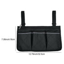 Universal Wheelchair Side Bag Pouch Storage Accessory Phone Holder Dark Blue