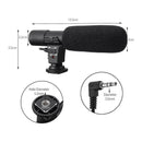 3.5mm External Stereo Microphone Mic For Nikon DSLR Camera DV Camcorder N7Q8
