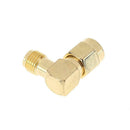 2pcs Right Angle 90-Degree RP-SMA Male to Female RF Coaxial Adapter A