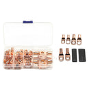 140pcs Assorted Car Auto Copper Ring Lug Terminal Wire Cable Crimp Connector