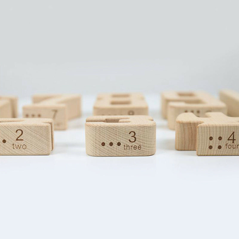 Stackable Montessori Building Blocks Math Number Block Toys Early Teaching