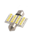 2 Pcs New  New 31mm 3528 16 LED SMD White Festoon Dome Car Bulbs otSFHWCPTFA3C