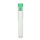 convenient 10PC Clear Plastic Test Tubes with Green Caps Stoppers 12x75mm MO