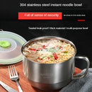 Solid Stainless Steel Bowl Instant Noodle Bowl
