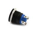 1PC 19mm waterproof black momentary metal push button switch flat top â„–[