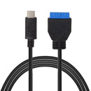 2X(Usb 3.1 Type-C Usb-C Male Single Port To Usb 3.0 Motherboard 19Pin 20Pin