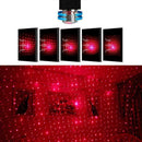 USB Car Interior Atmosphere Starry Sky Lamp Ambient LED Red Projector Light F0M9