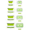 4Pcs Set Foldable Silicone Food Lunch Box Fruit Salad Storage Food Box Cont L2P7