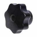Screw 60mm Dia M10 Thread Type Black Plastic Star Head Locknut W2X6