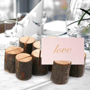 20pcs Wood Name Card Photo Clip Holder Wedding Party Home Table Decor Craft