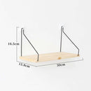 1Pcs Wooden Organizer Holder and Iron Wall Shelf Hanging Storage Newest Useful