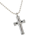 Stainless Steel Cross Memorial Necklace Cremation Ash Holder Keepsake