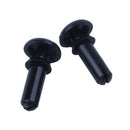 100 Pcs Black Nylon 3.0mm Bottom Dia Push Clips Rivets Fasteners R3080