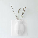 Diy Magic Wall Hang Vase Sticky Flower Bottle Rubber Silicone Floret Contai A2B7