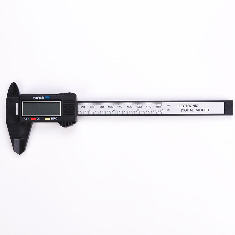 150mm 6inch Digital Electronic Carbon Fiber Vernier Caliper Gauge Micrometer Kit