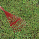 9 Tooth Adjustable Hoe Garden Grass Leaf Rake Folding Head Durable Cleaning D8R8