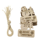 10pcs/bag DIY Wooden Clip Christmas Tree Pendant Handmade Pendant Gifts (E) A