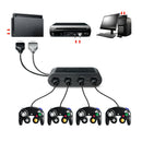 4-Port GC Gamecube Controller to USB Adapter Converter For Nintendo Wii U,PC Hn
