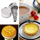 Stainless Steel Fluted Edge Round Cookie Biscuit Cutter Set 12 Pieces Gradu