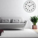25cm Super Quite Clock Non Ticking Quartz Wall Clock Home Decor White