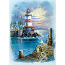 Full Round Drill Diamond Painting DIY Seaside Light Tower Rhinestone Poster