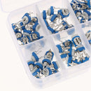 100Pcs 10 Value 500 Ohm - 2M Ohm Potentiometer Trimpot Variable Resistor Kit