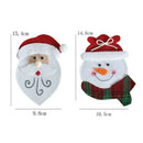 6pcs Cutlery Holder Towel Knives Fork Spoon Cute Santa Claus Shaped Tablewa