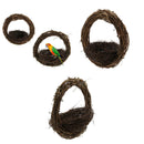 2pcs Bird Nest Hanging Handmade Durable Bird Parrot Breeding Nest Egg Cage