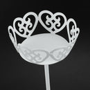 4pcs Mini White Dessert Stand with Premium Steel Material Cupcake Display,  S6B1