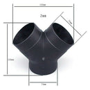75Mm Plastic Y Piece Air Ducting Outlet Exhaust Pipe Connector for Air Crud X5E6